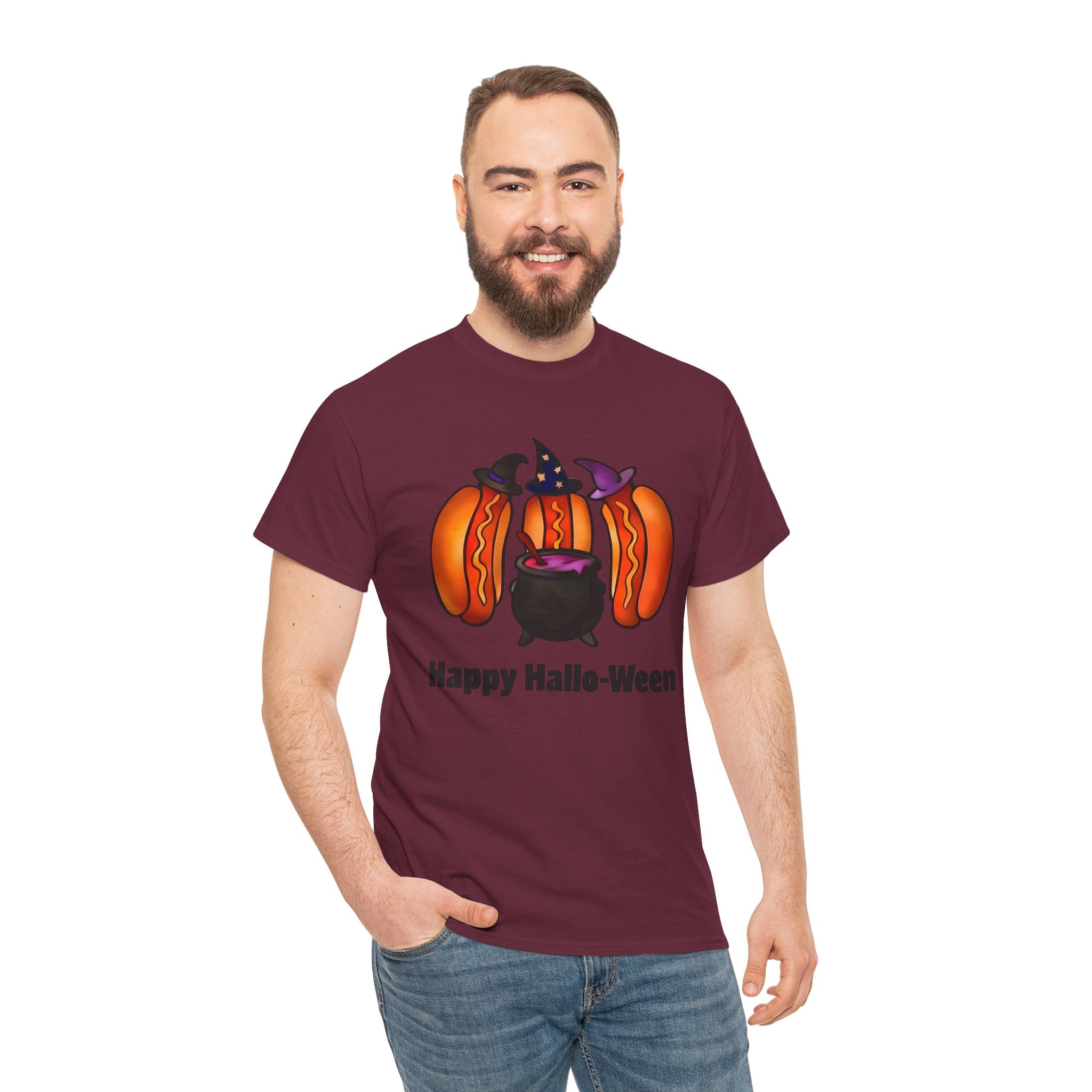 "Happy Hallo-Ween" Hotdog Witches Tee