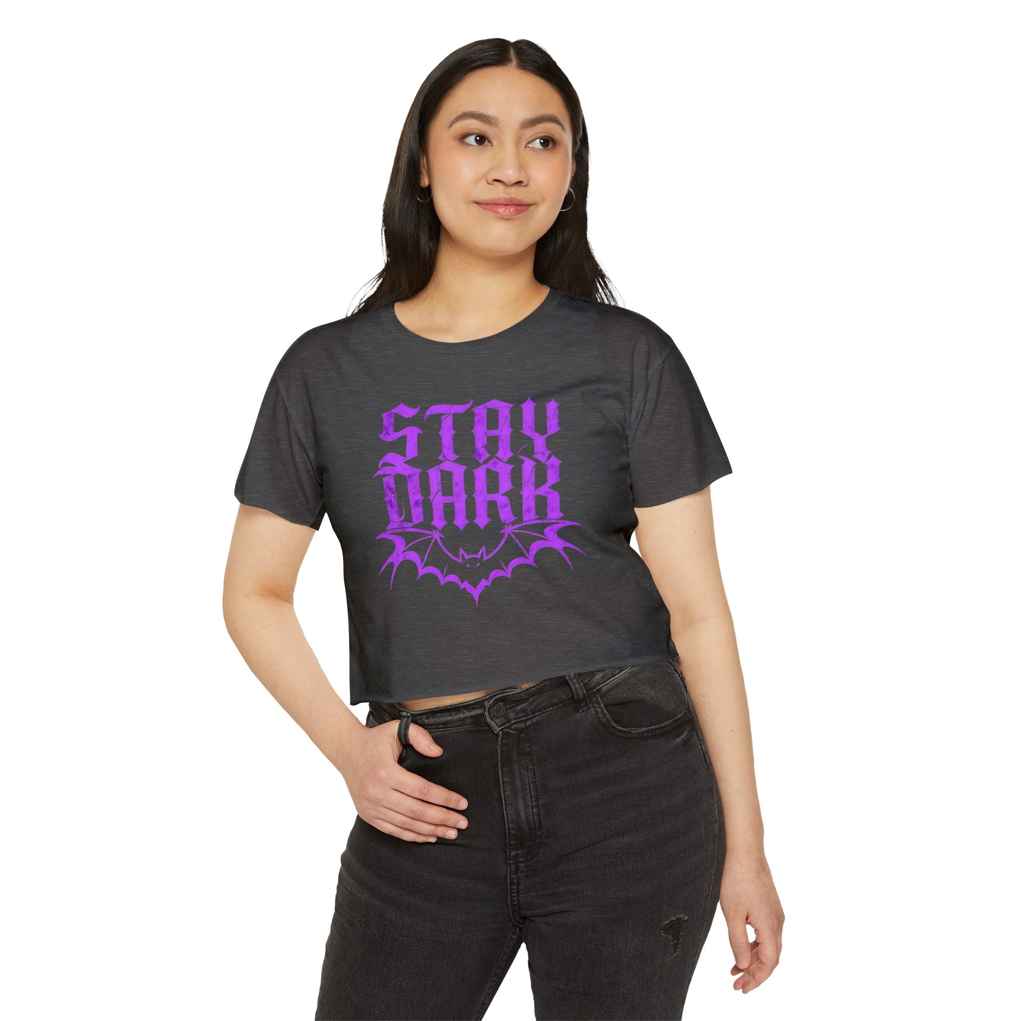 "Stay Dark" Cropped Tee