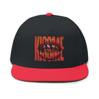 "Kiss Me" Embroidered Flat Bill Cap