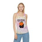 "Smart People Don't Like Me" Tie-Dye Racerback Tank