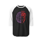 Heart & Brain 3/4th Sleeve Raglan Shirt