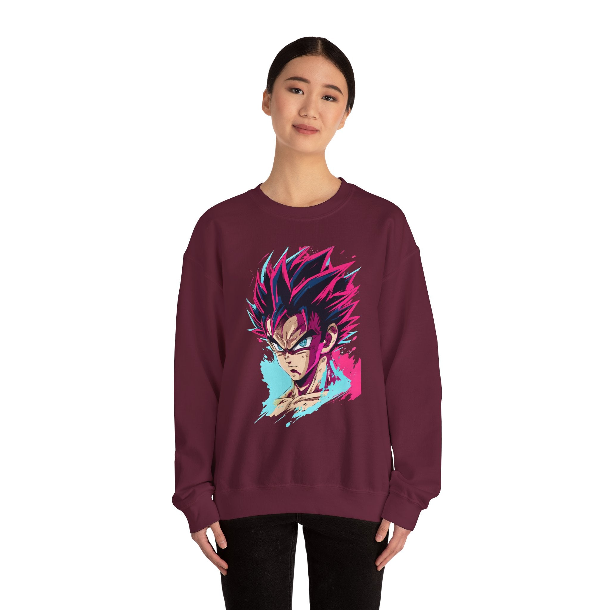 Anime-Inspired Crewneck Sweatshirt