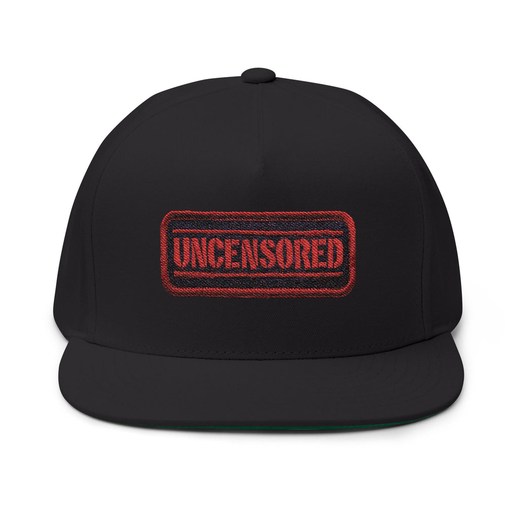 Uncensored Embroidered Flat Bill Cap