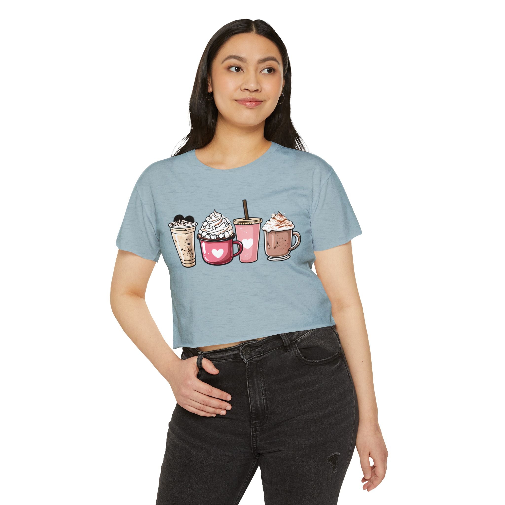 Coffee Lovers Cropped Tee