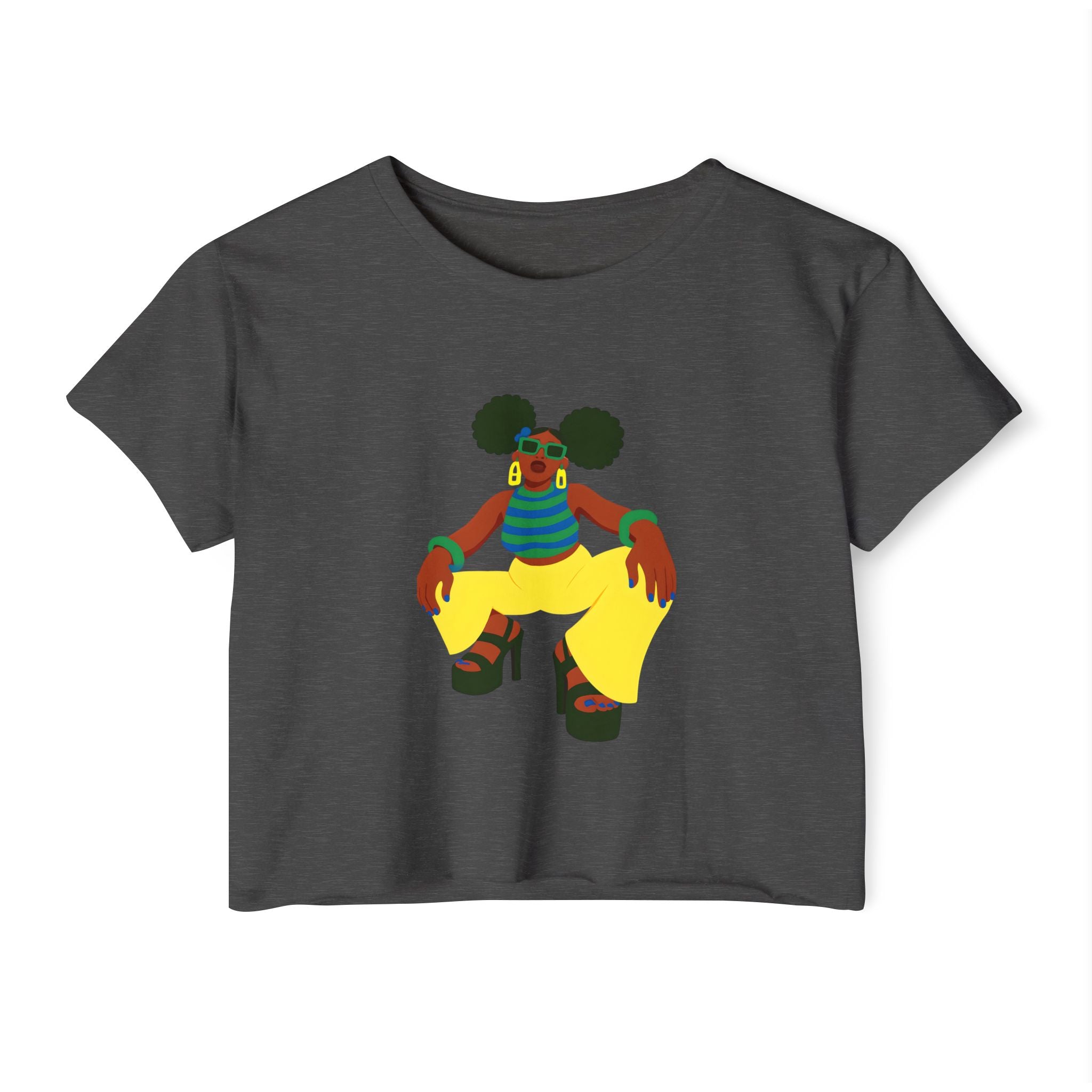 Afro Puff Crop Top