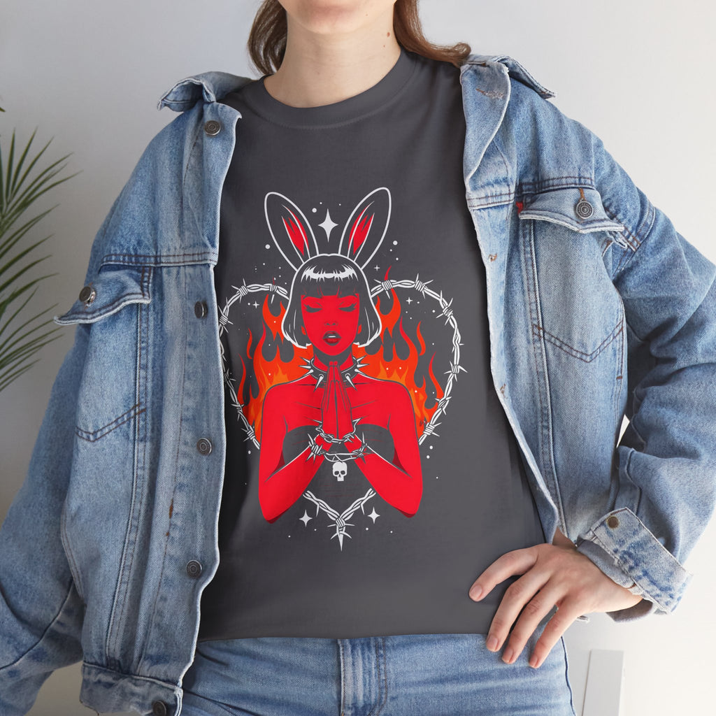 Edgy Bunny Heart Tee