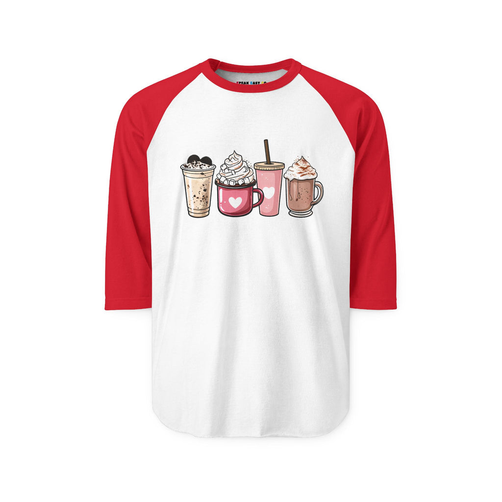 Coffee Lovers 3/4th Sleeve Raglan Shirt