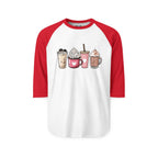 Coffee Lovers 3/4th Sleeve Raglan Shirt