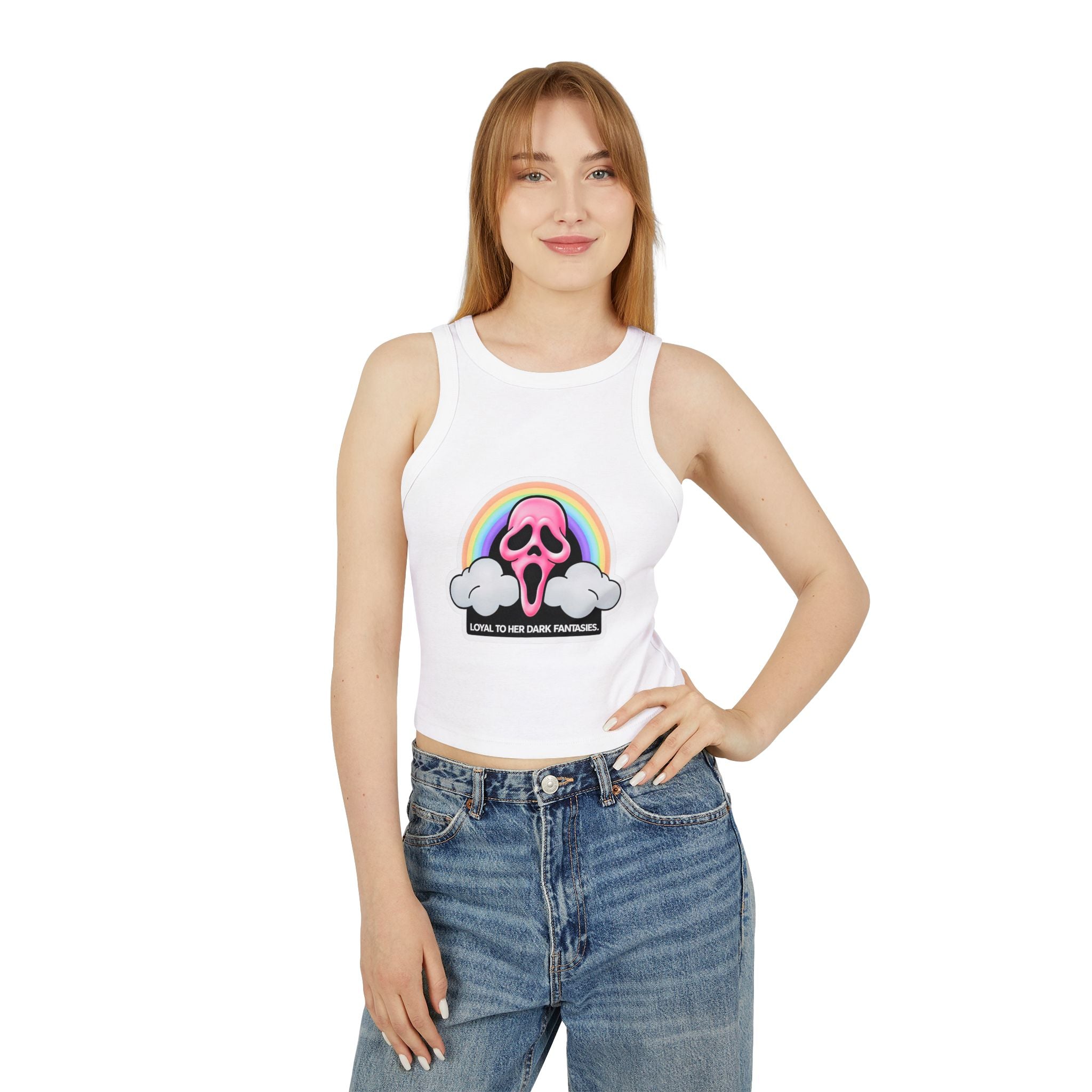 Ghostface Crop Tank Top