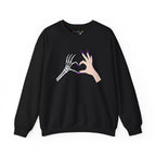 Skeleton Hand Heart Crewneck Sweatshirt