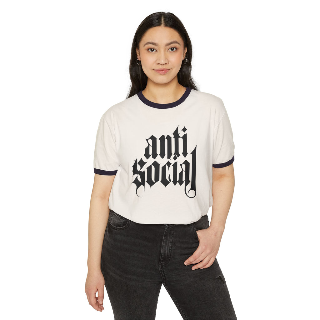 Anti-Social Ringer T-Shirt