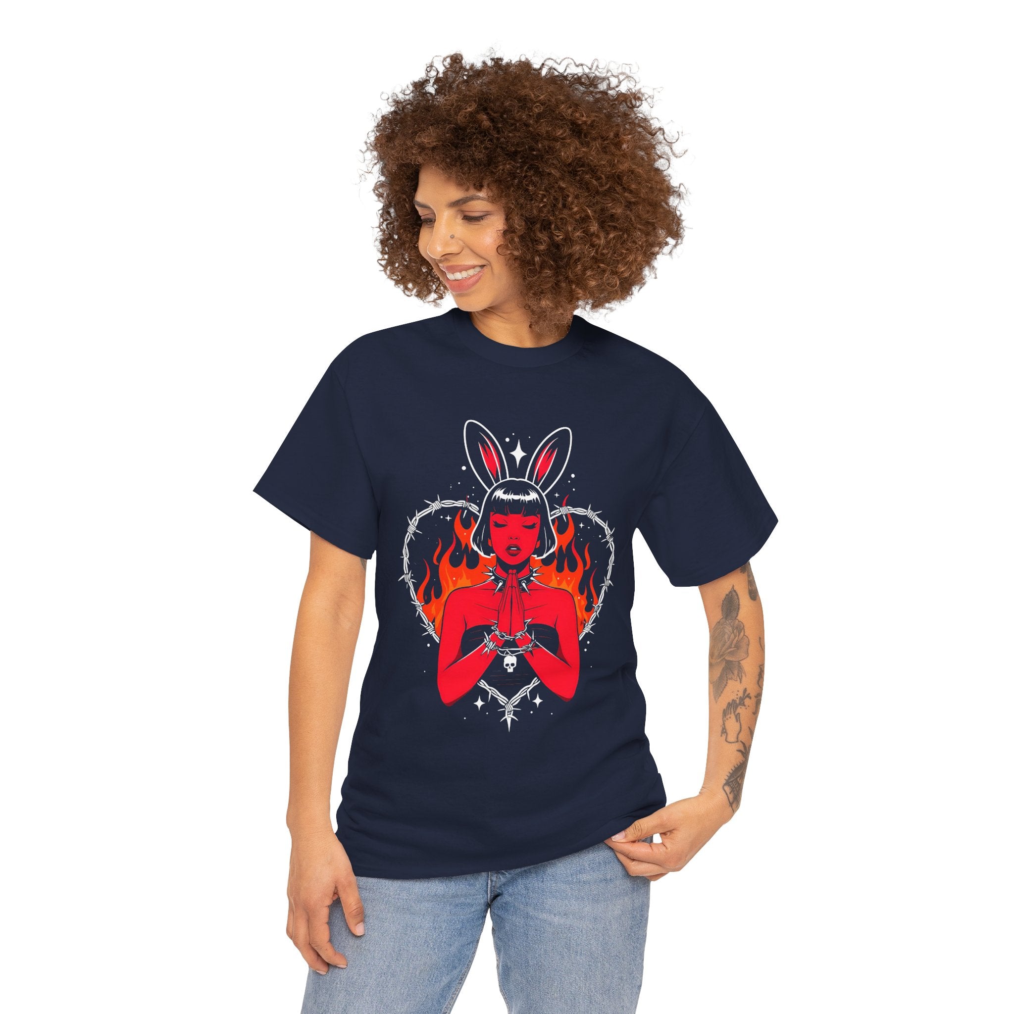 Edgy Bunny Heart Tee