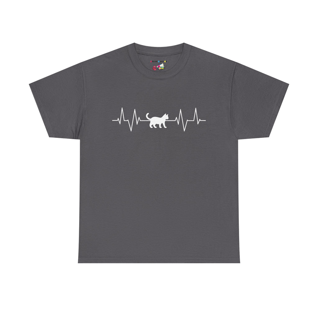 White Cat Heartbeat Tee