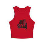 Anti-Social Micro Rib Racer Tank Top