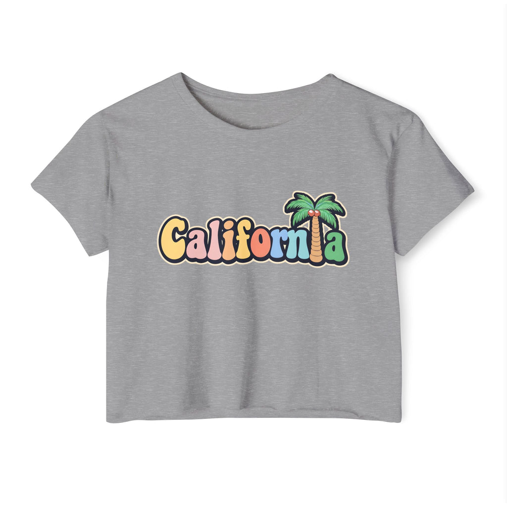California Palm Tree Cropped Tee