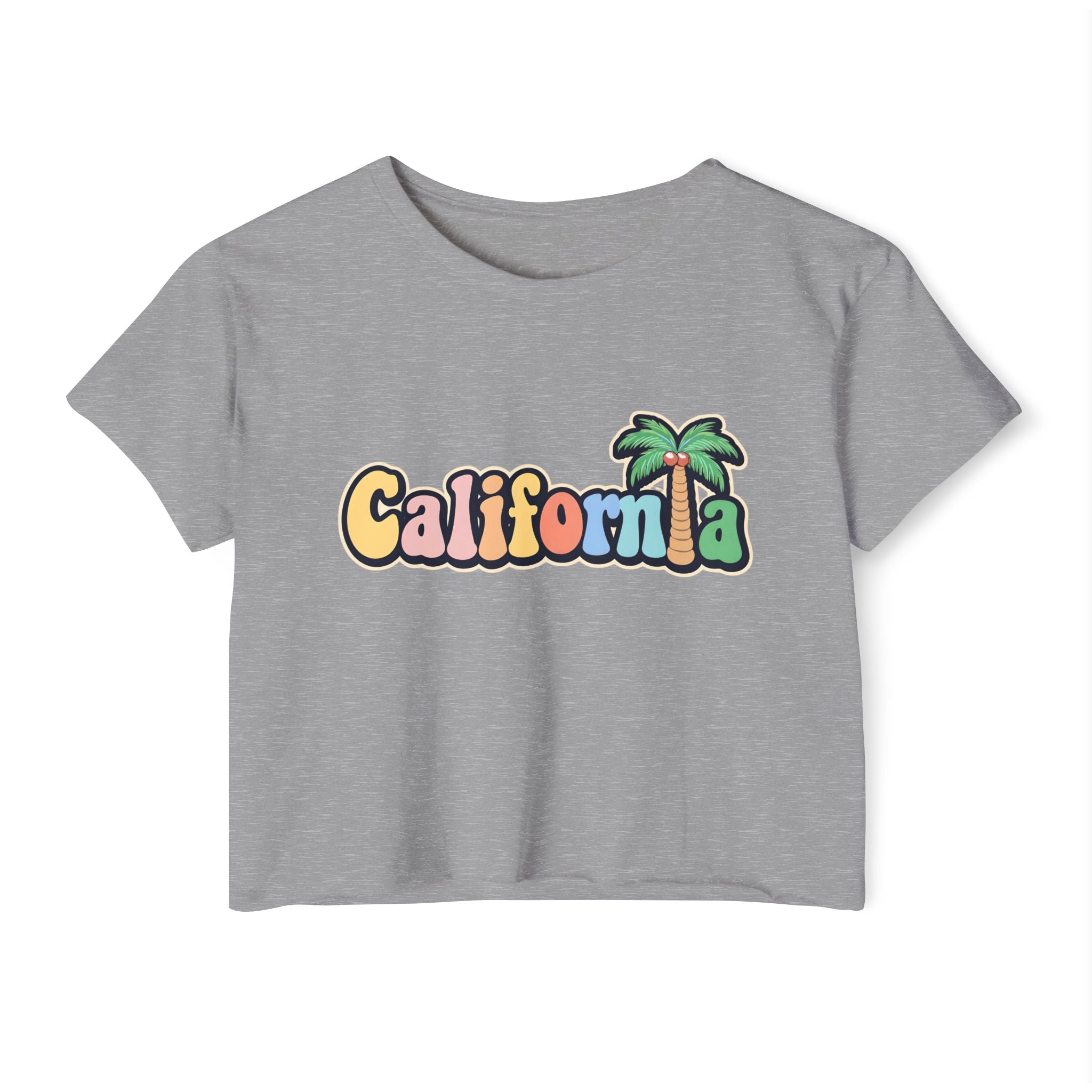California Palm Tree Cropped Tee