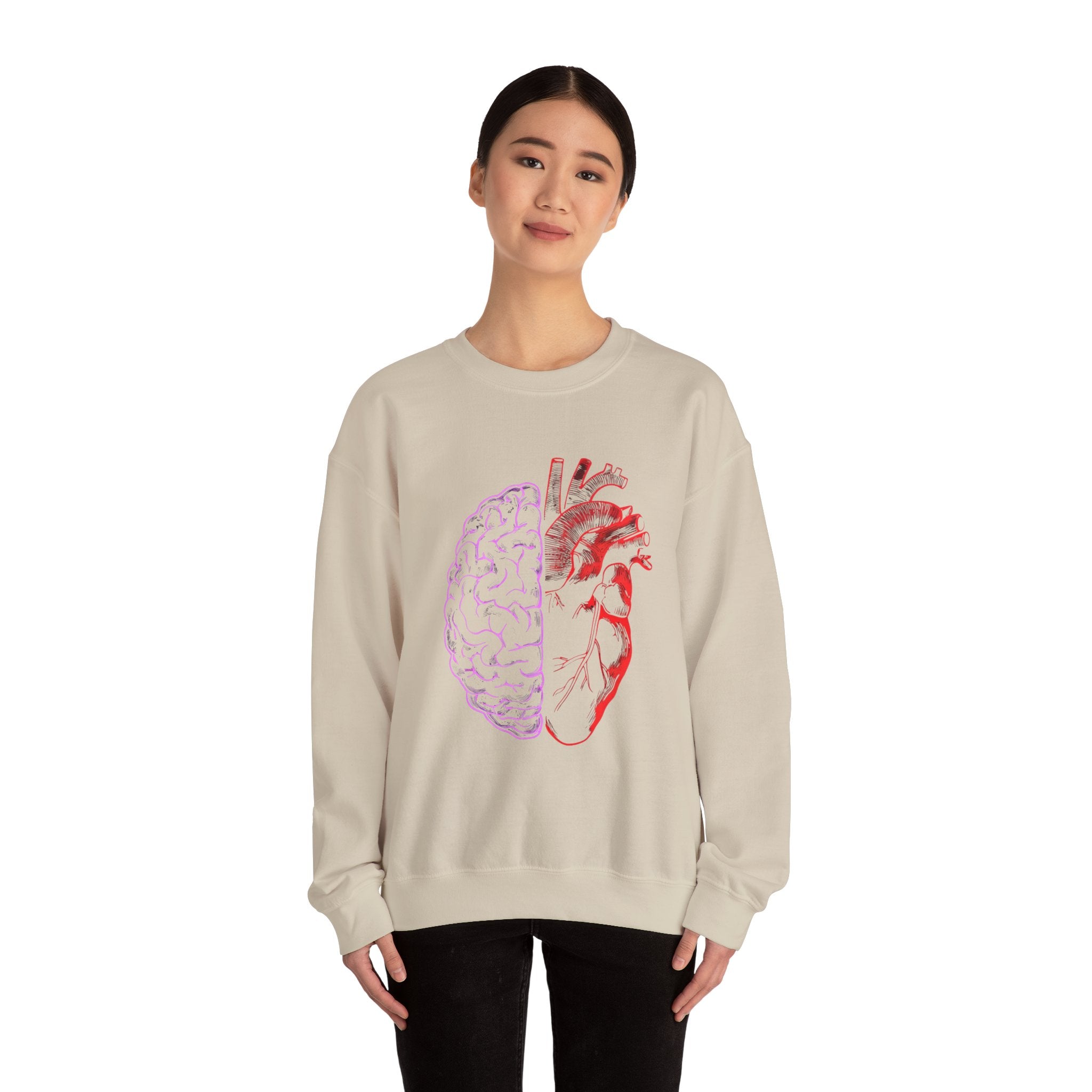 Heart & Brain Crewneck Sweatshirt