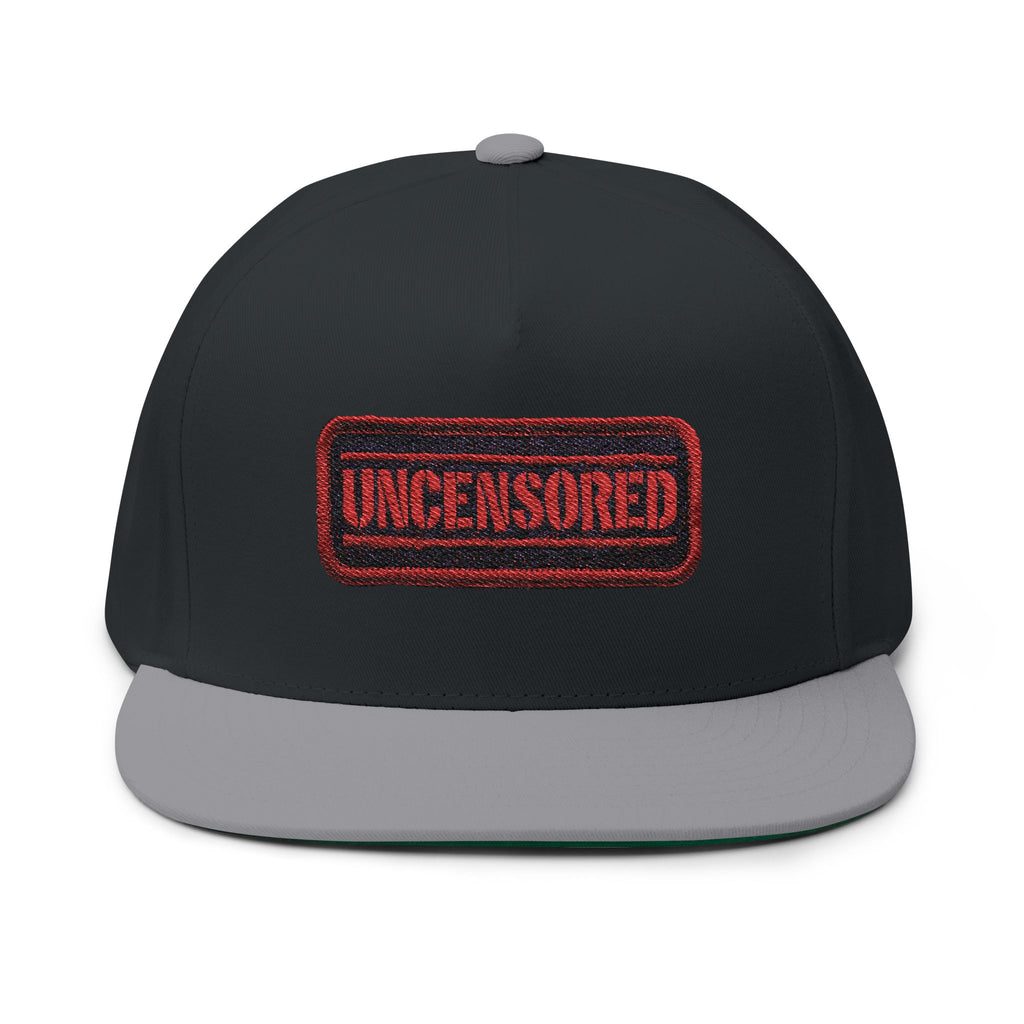 Uncensored Embroidered Flat Bill Cap