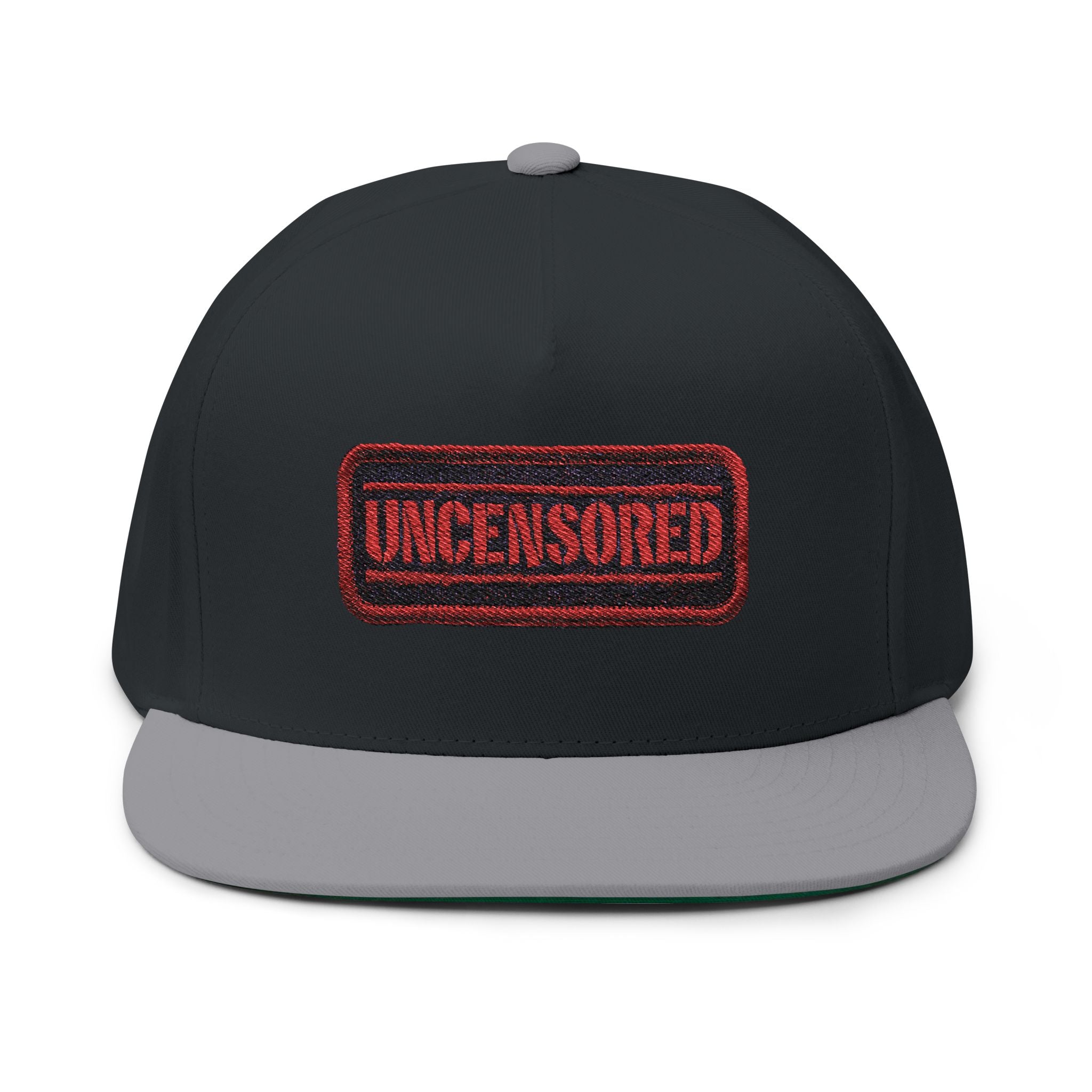 Uncensored Embroidered Flat Bill Cap