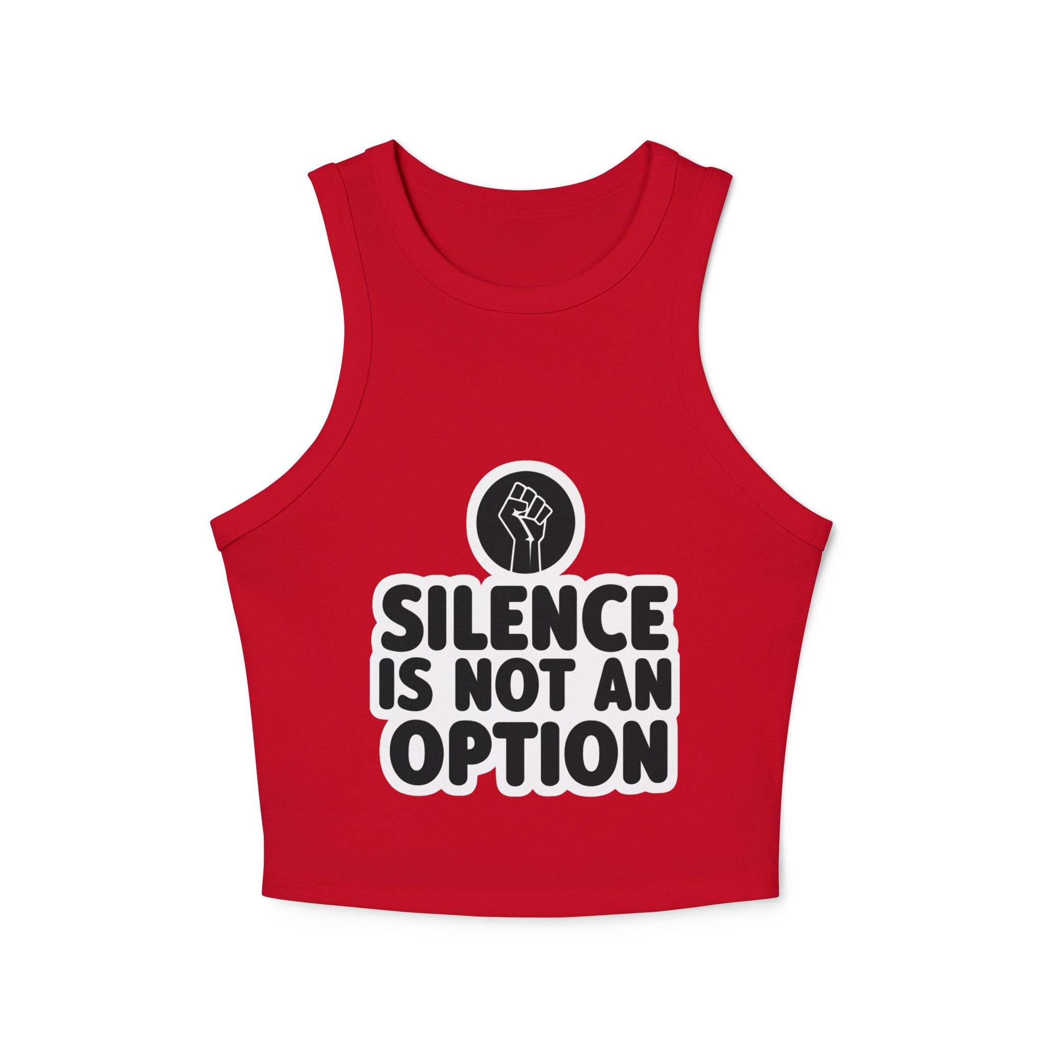 "Silence Is Not An Option" Cropped Tank