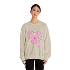 Spiderweb Heart Crewneck Sweatshirt