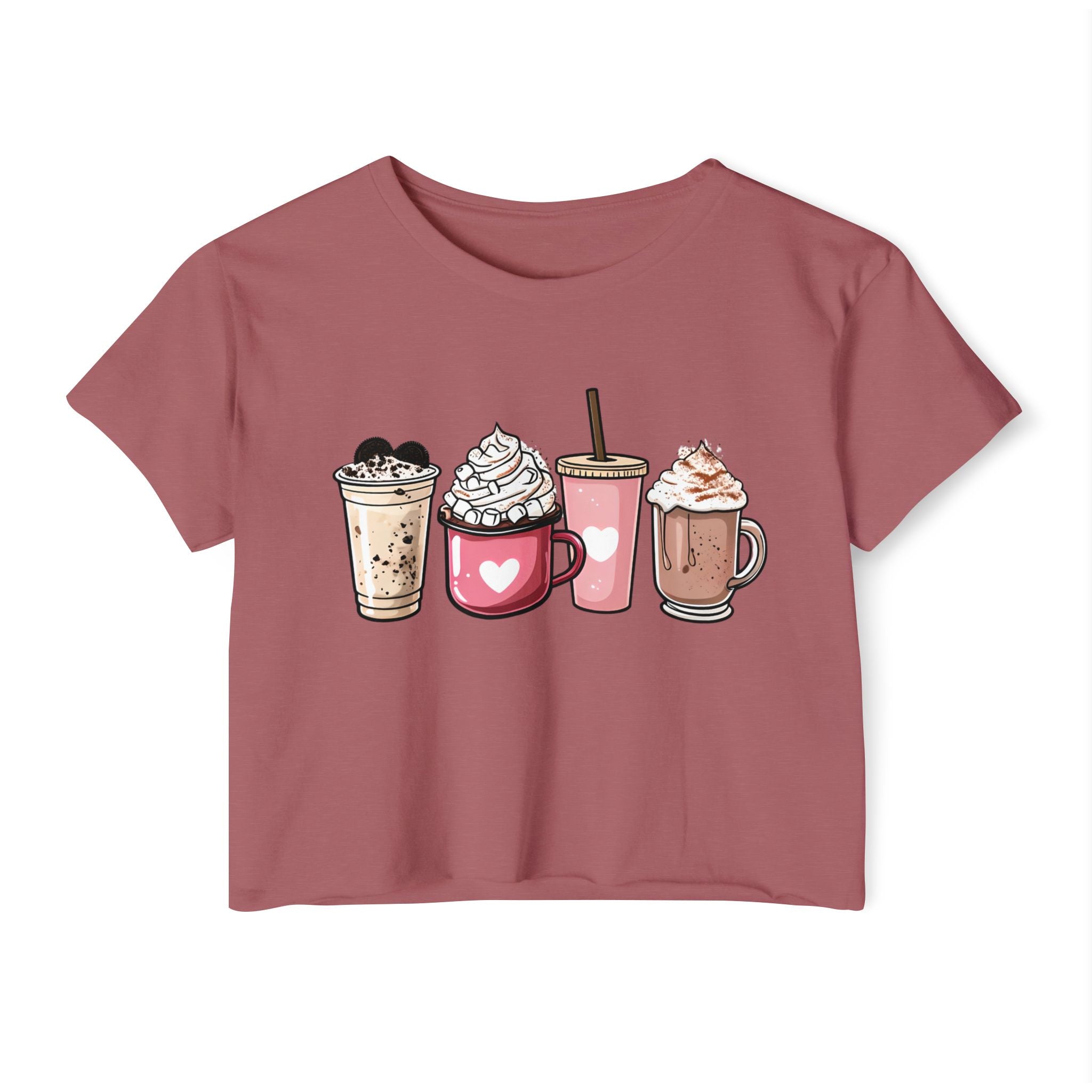Coffee Lovers Cropped Tee