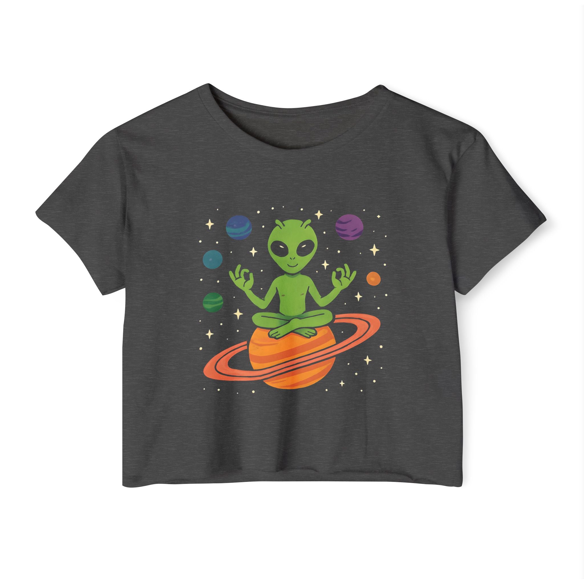 Galactic Alien Cropped Tee