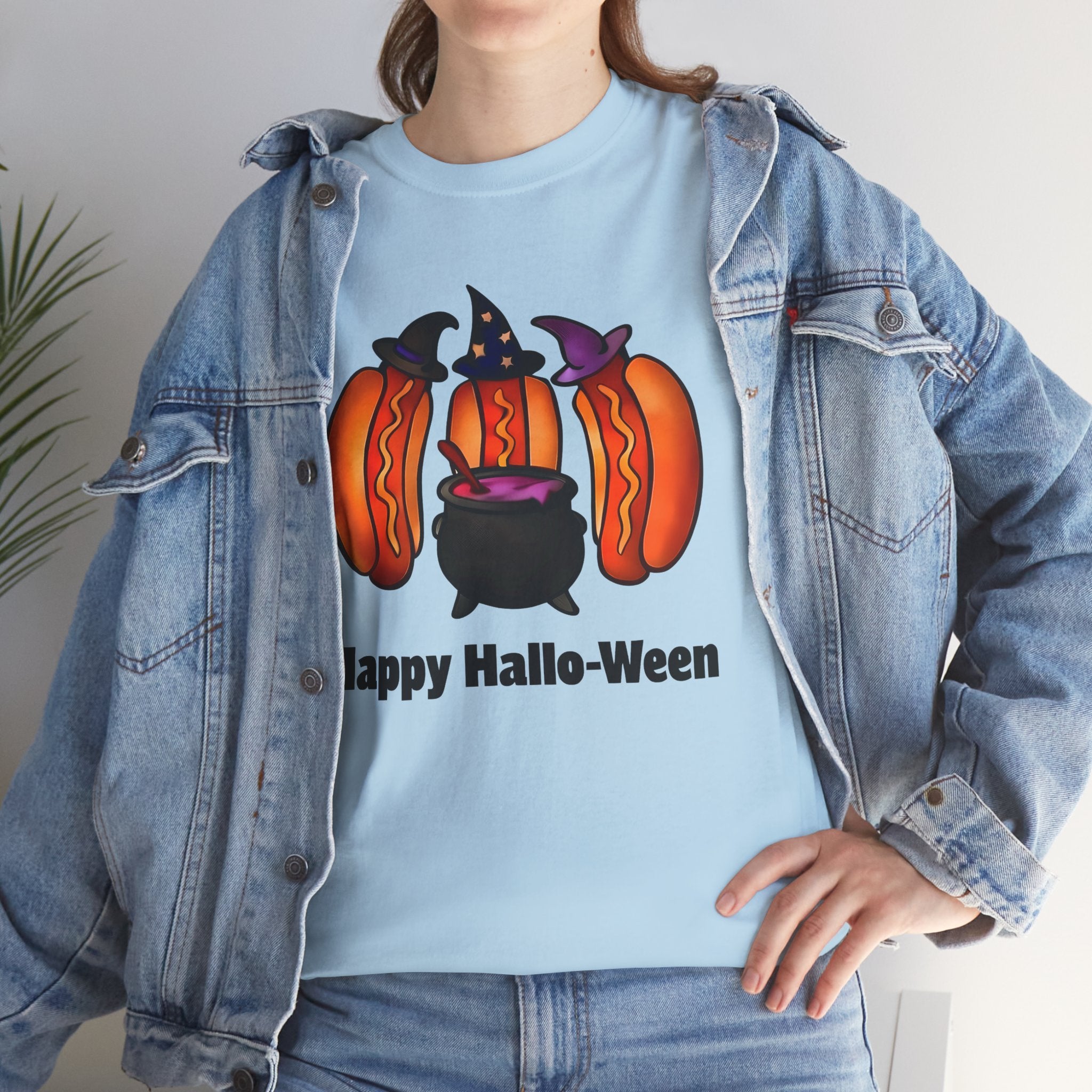 "Happy Hallo-Ween" Hotdog Witches Tee