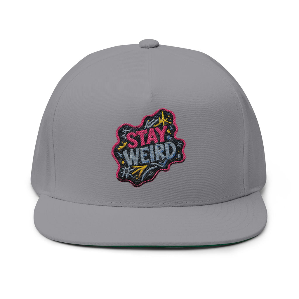Stay Weird Flat Bill Cap
