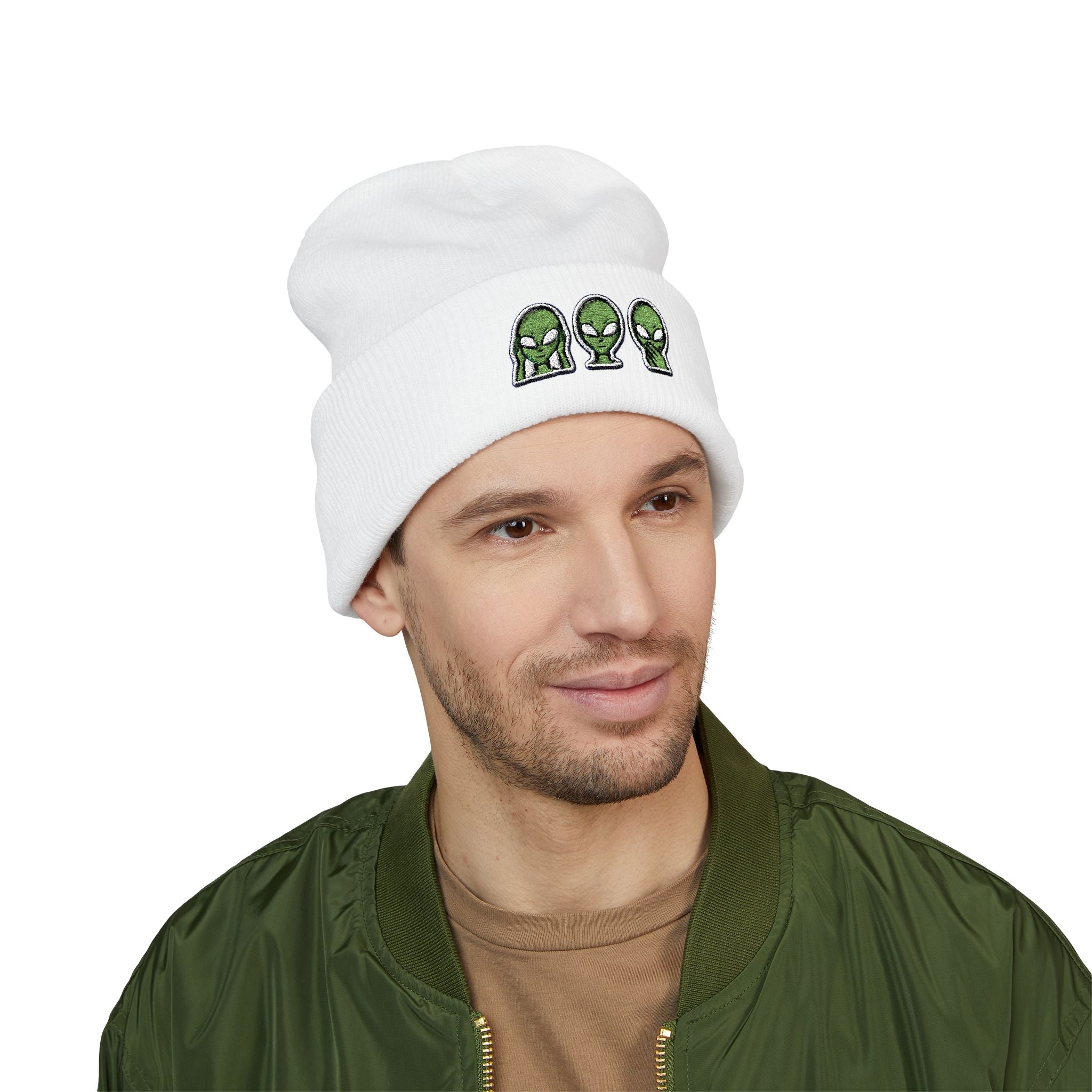 Aliens Embroidered Classic Cuffed Beanie