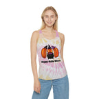 "Happy Hallo-Ween" Hotdog Witches Tie-Dye Racerback Tank