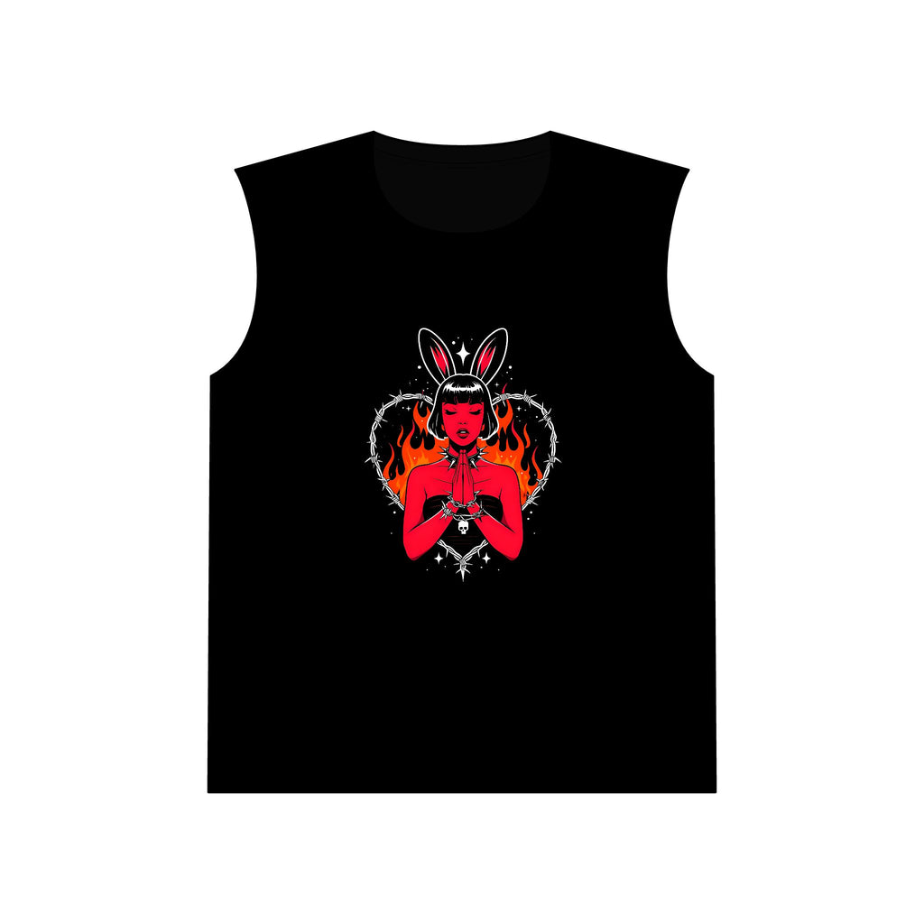 Edgy Bunny Heart Muscle Tank
