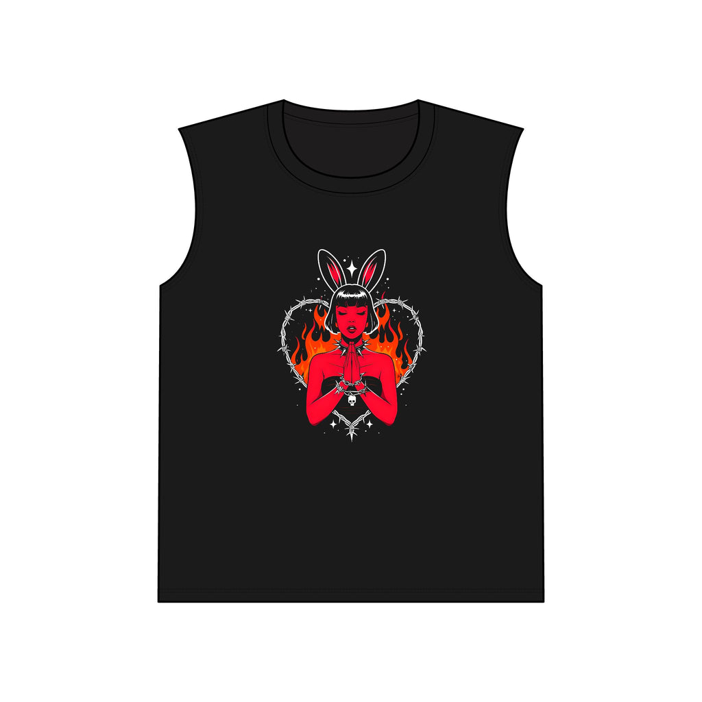 Edgy Bunny Heart Muscle Tank