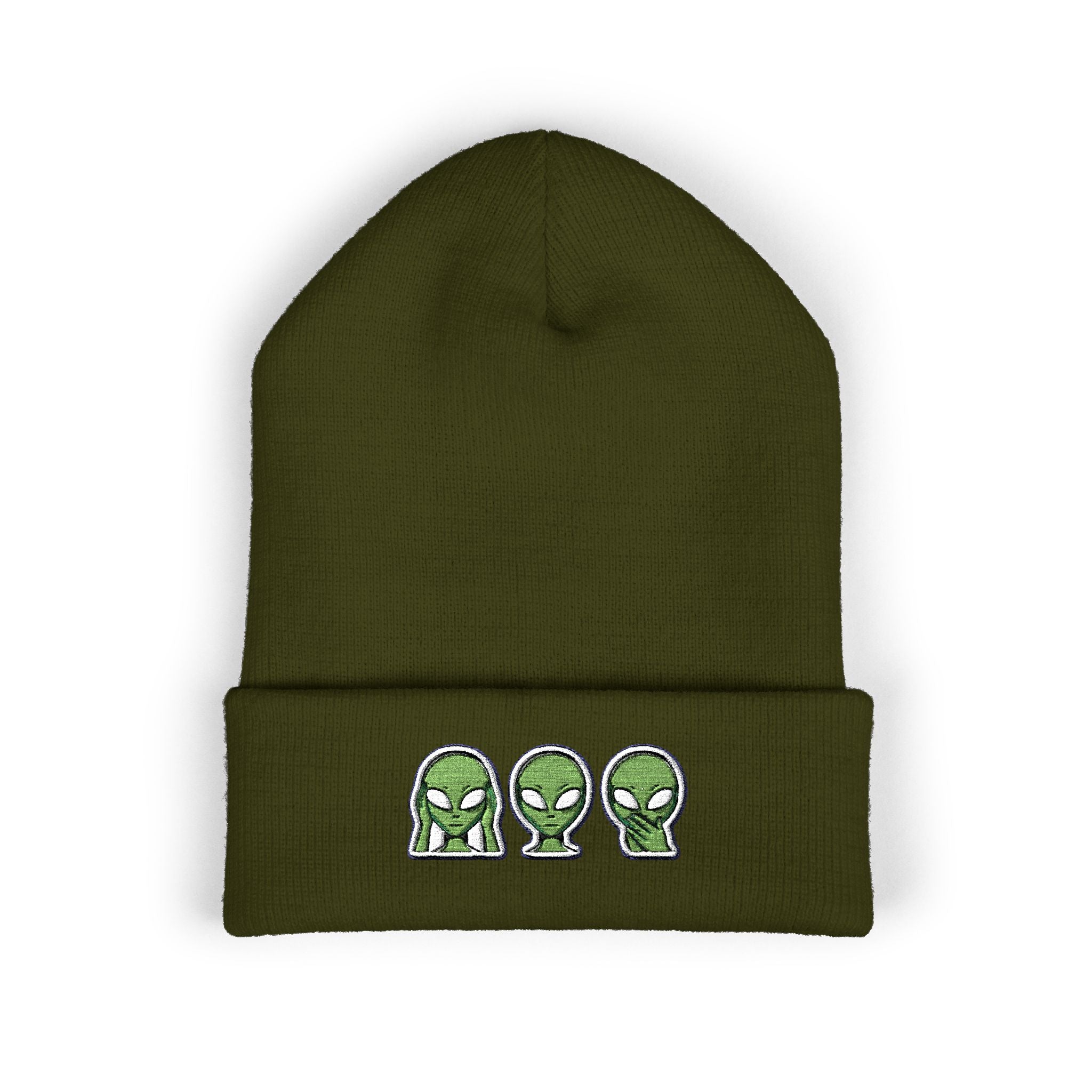 Aliens Embroidered Classic Cuffed Beanie