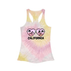 California Glasses Tie-Dye Racerback Tank
