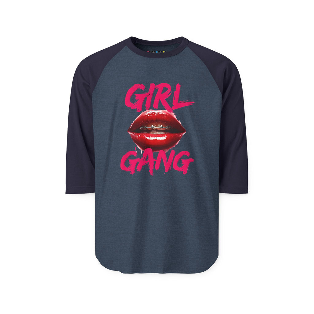 "Girl Gang" 3/4th Sleeve Raglan Shirt