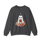 Cute Ghost Pumpkin Crewneck Sweatshirt