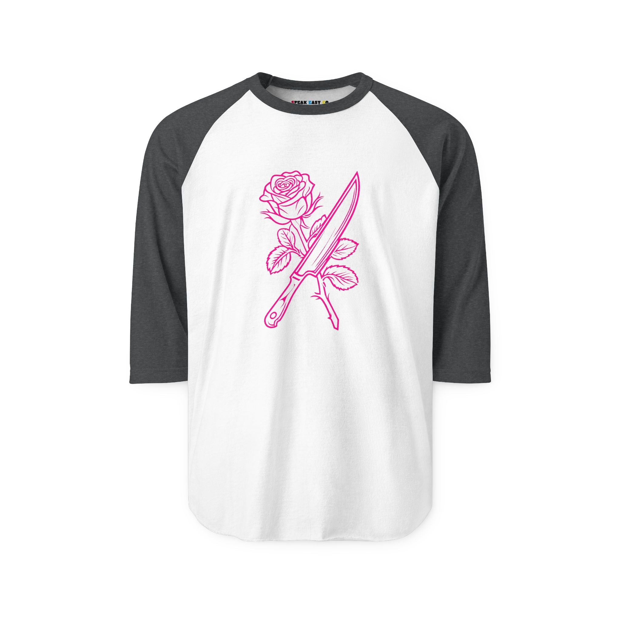 Rose & Knife 3/4th Sleeve Raglan Shirt