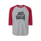 Anti-Social Three-Quarter Sleeve Raglan Shirt