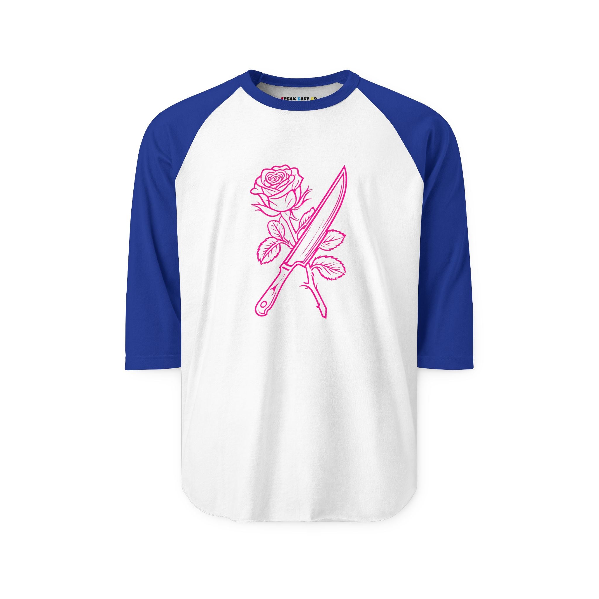 Rose & Knife 3/4th Sleeve Raglan Shirt