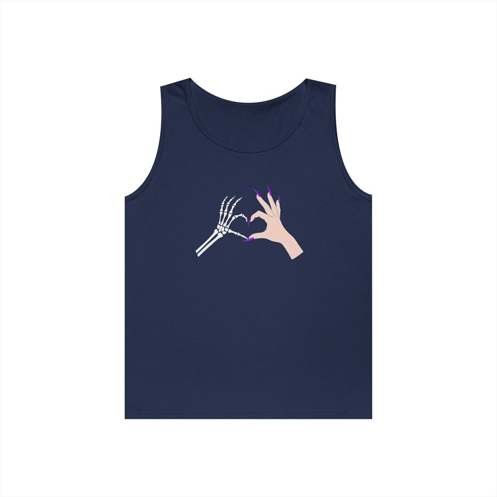 Skeleton Hand Heart Tank