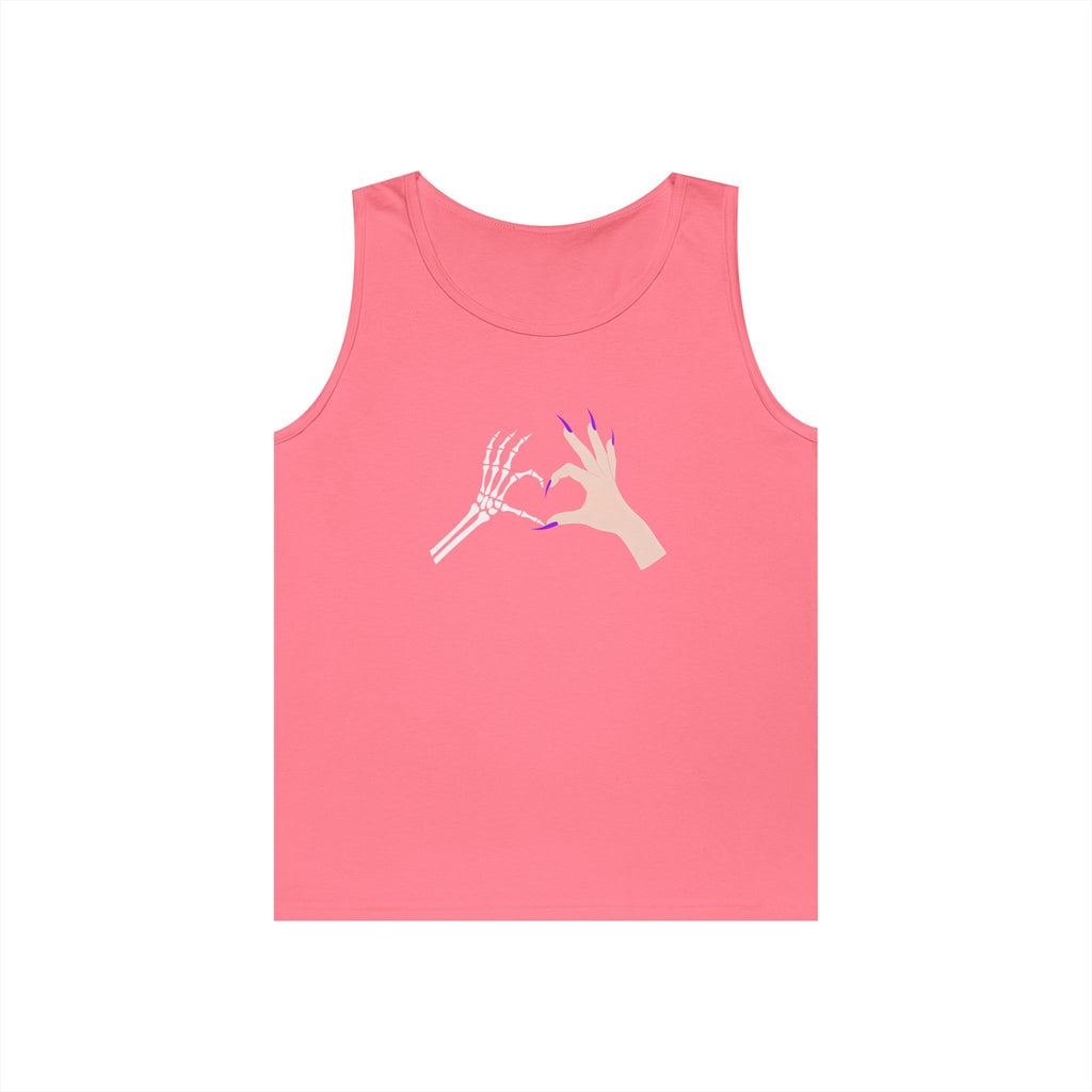 Skeleton Hand Heart Tank