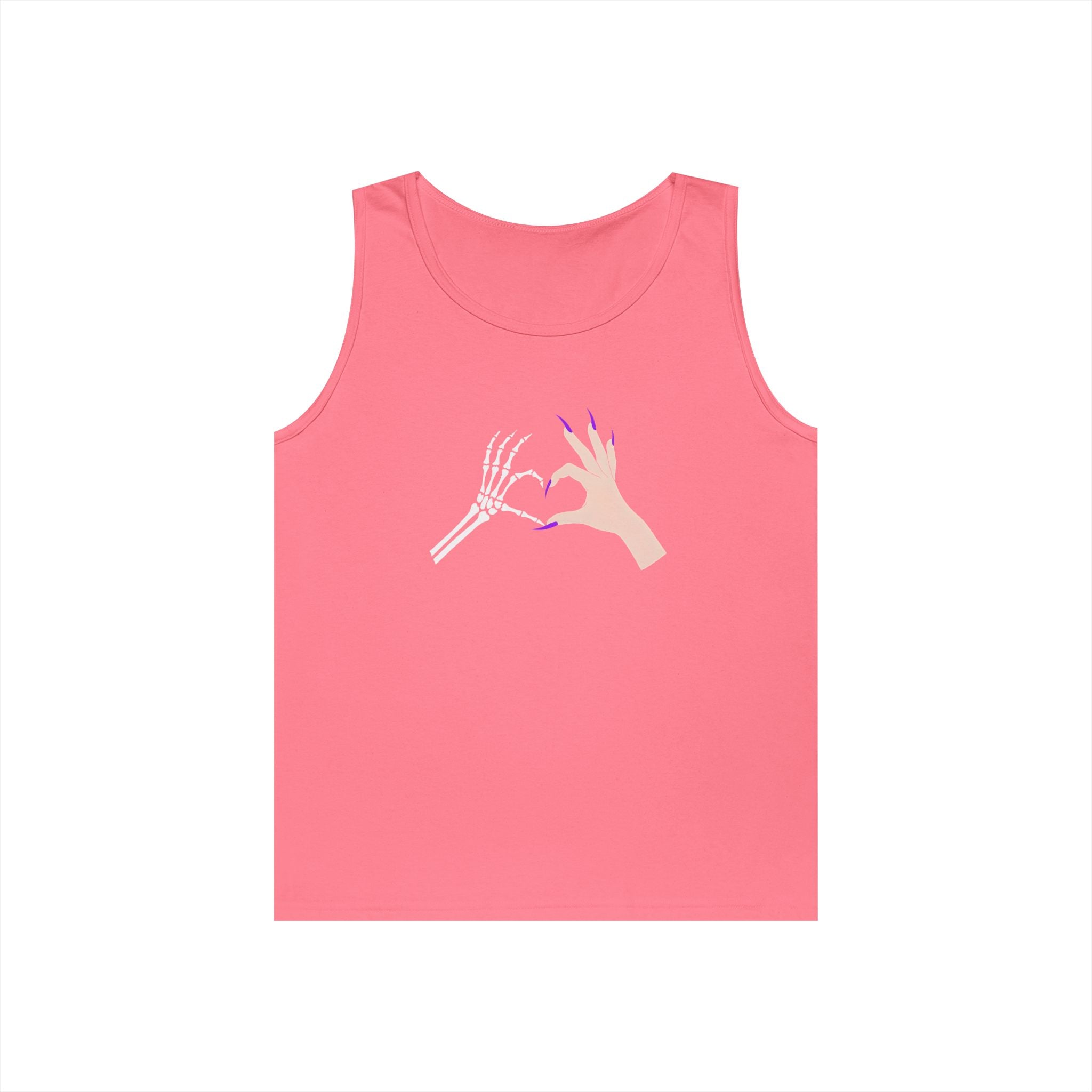Skeleton Hand Heart Tank