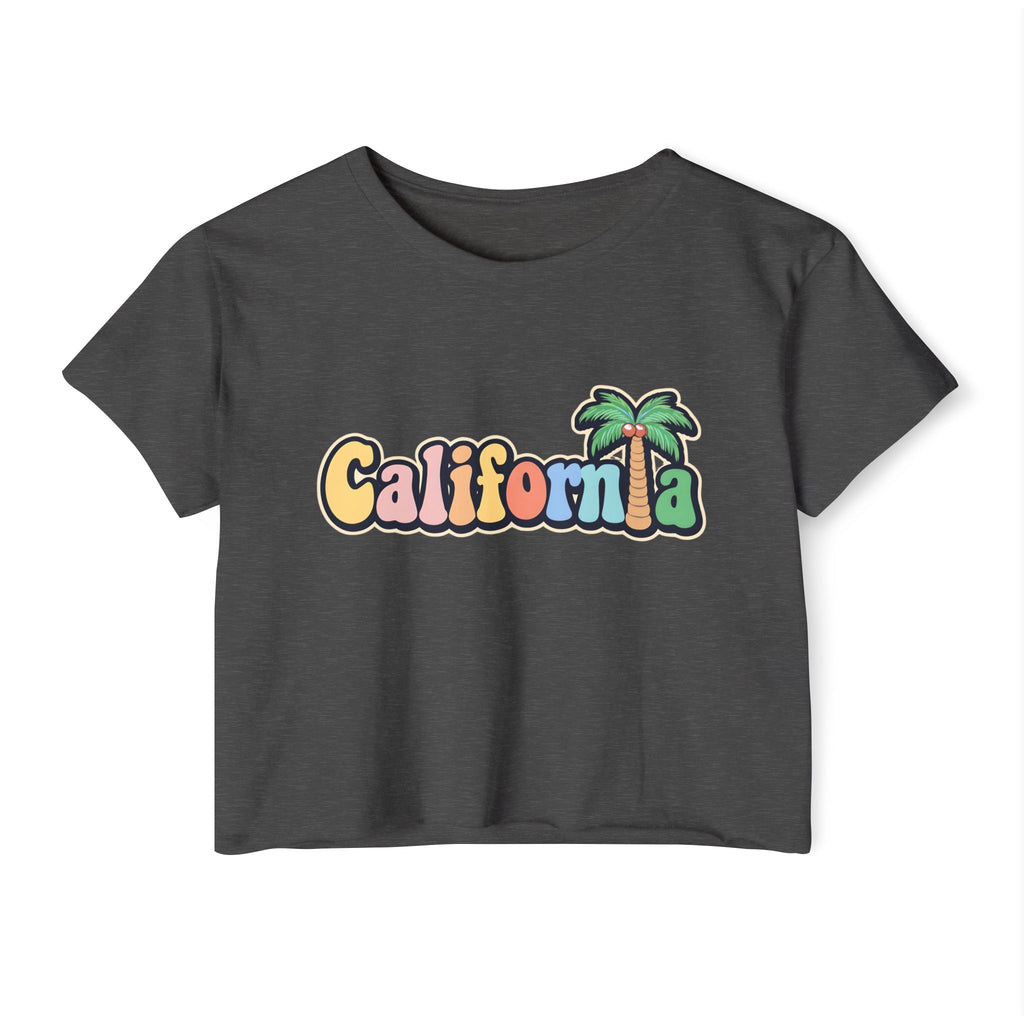 California Palm Tree Cropped Tee