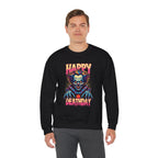 "Happy Deathday" Clown Crewneck Sweatshirt
