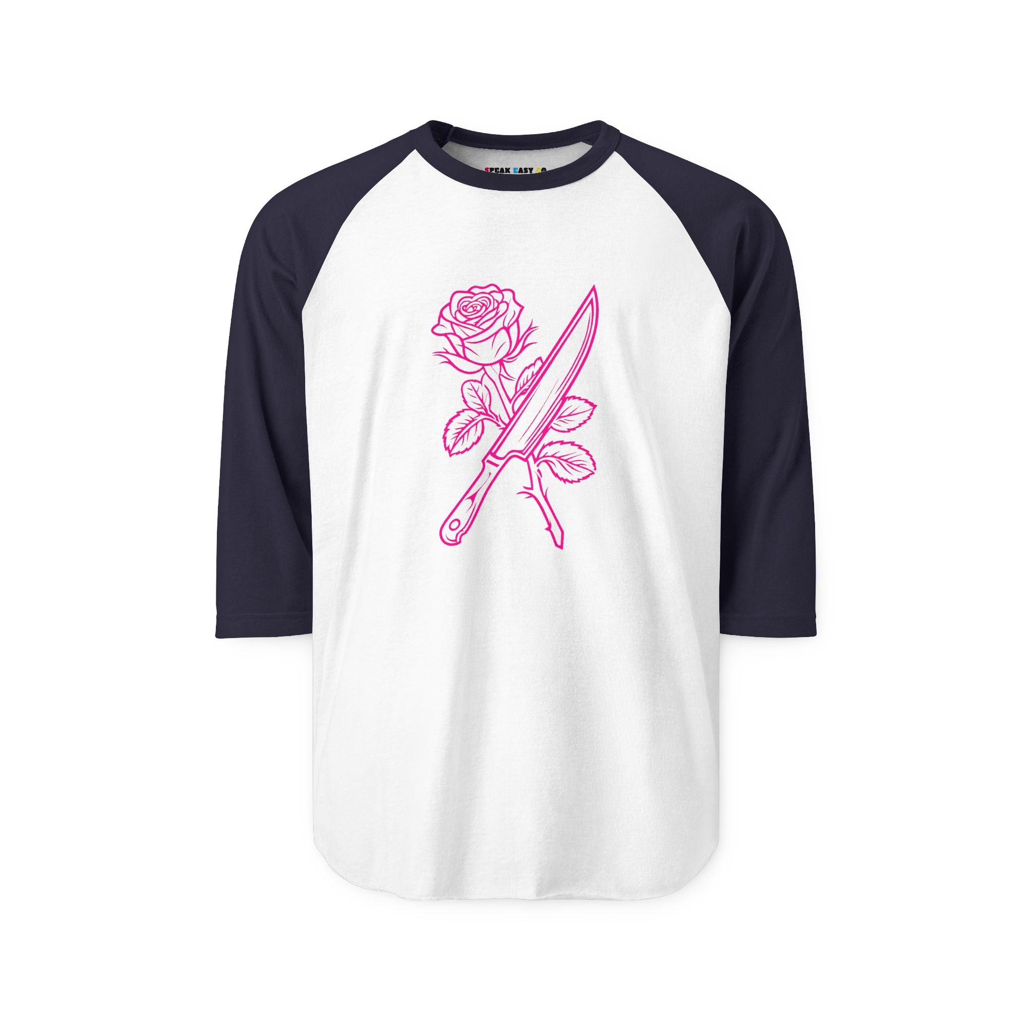 Rose & Knife 3/4th Sleeve Raglan Shirt
