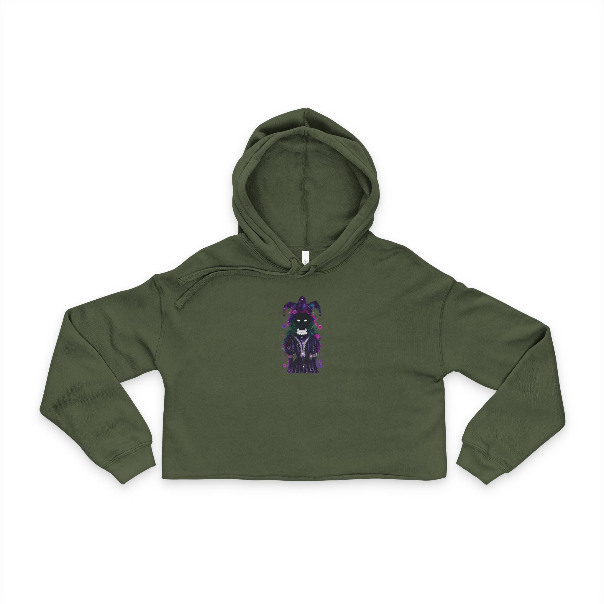 Mystical Joker Cropped Hoodie