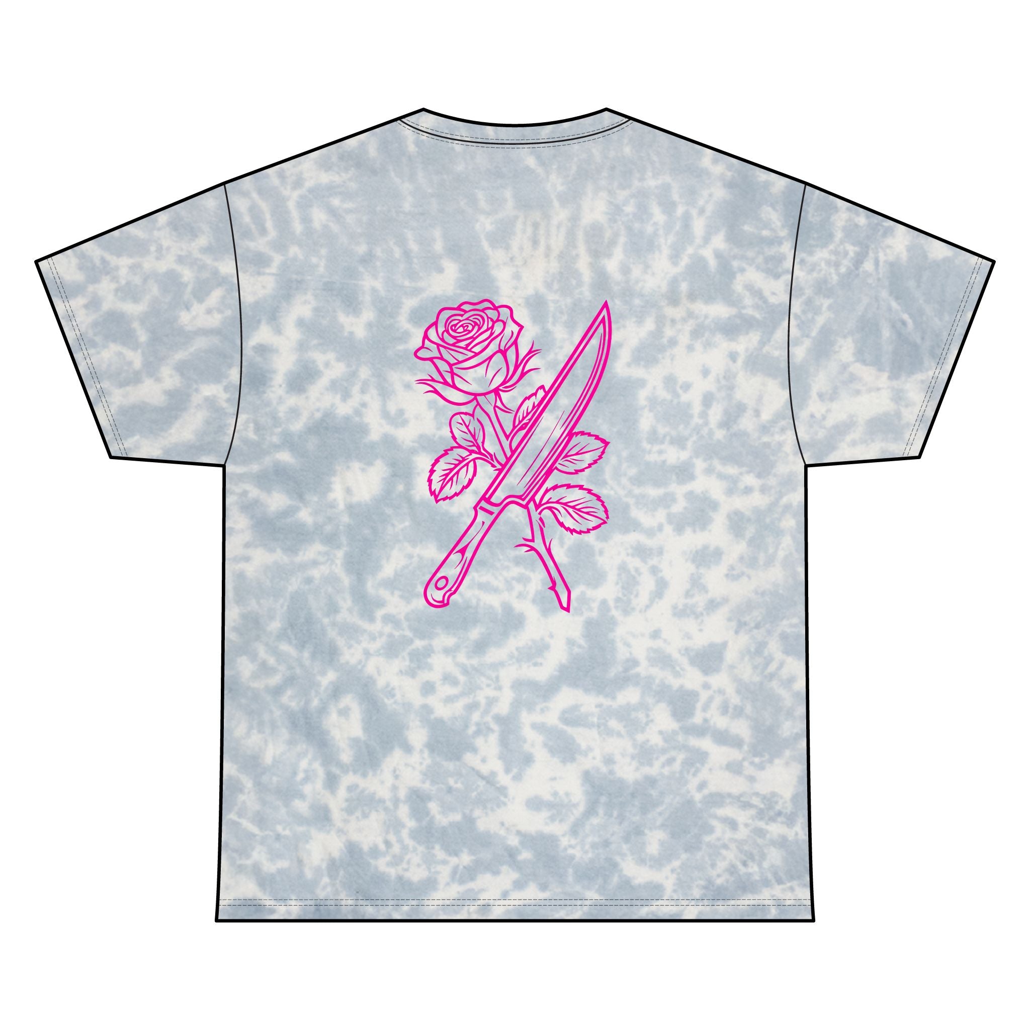 Rose & Knife Tie-Dye Tee