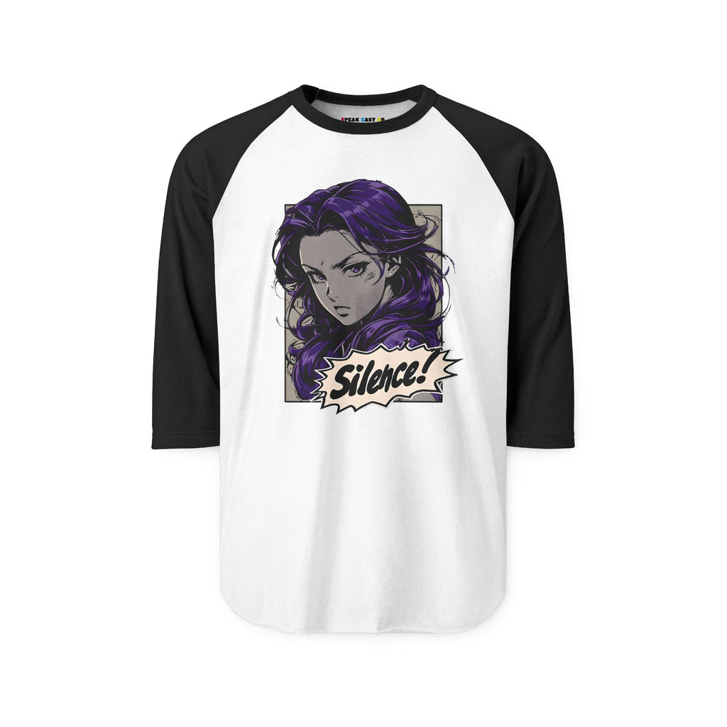 Silence! Three-Quarter Sleeve Raglan Shirt
