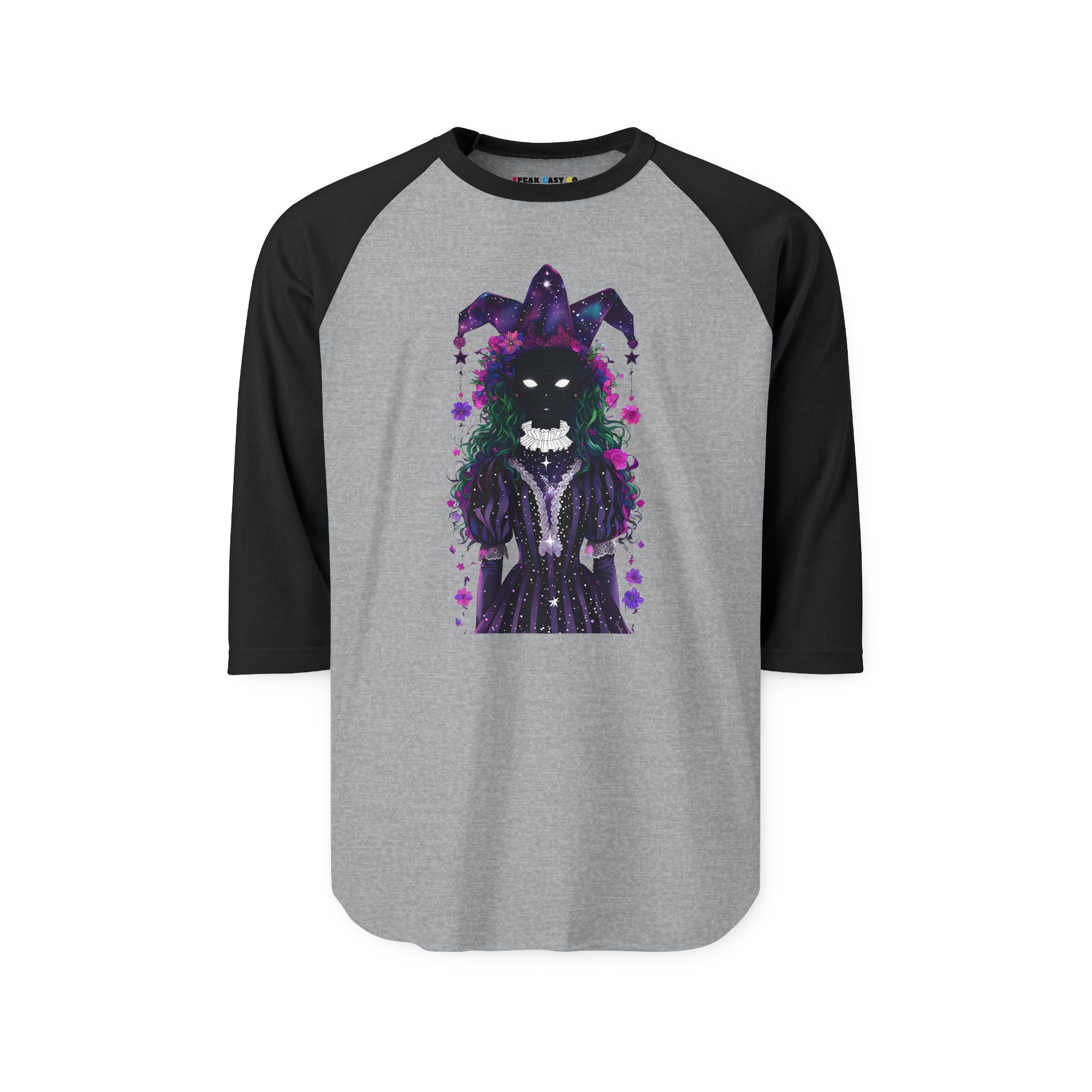 Mystical Joker 3/4th Sleeve Raglan Shirt
